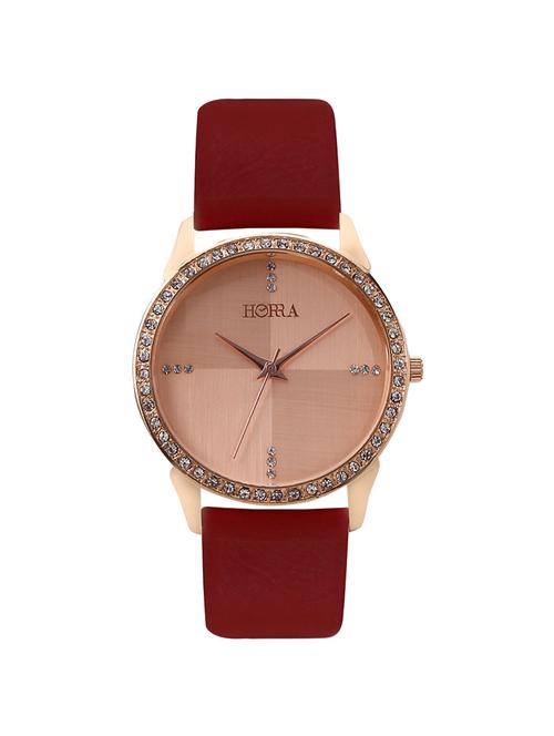 horra pb817flrg62 ruby series rose gold dial analog watches for women - 14499207 - Very Small Image - 1