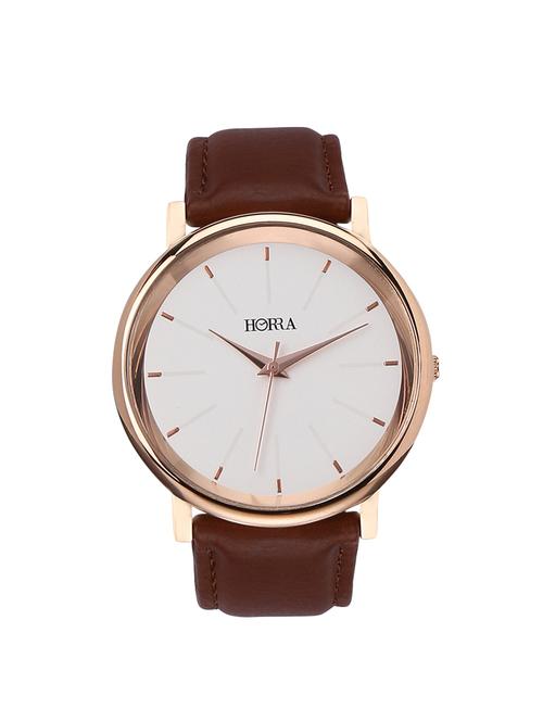 horra pb817flw69 classik series white dial analog watches for men - 14499238 - Very Small Image - 1