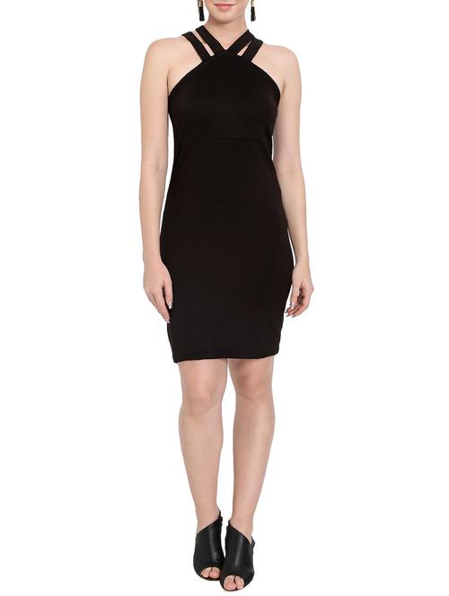 solid black bodycon dress - 14501666 - Very Small Image - 1