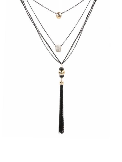 silver metal long necklace - 14501983 - Very Small Image - 1