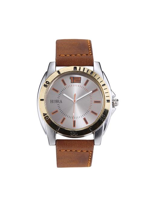 horra hr717mlsrg57 steel series silver dial analog watches for men - 14503161 - Very Small Image - 1