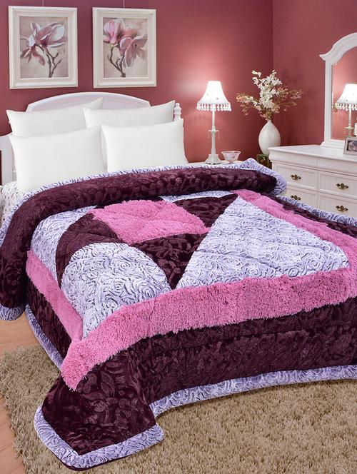 velvet modern style fibre winter quilt - 14503573 - Very Small Image - 1