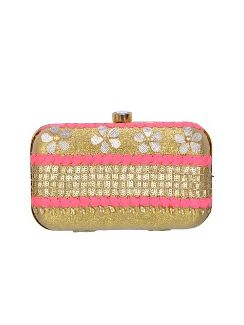 pink polyester box clutch - 14503983 - Very Small Image - 1