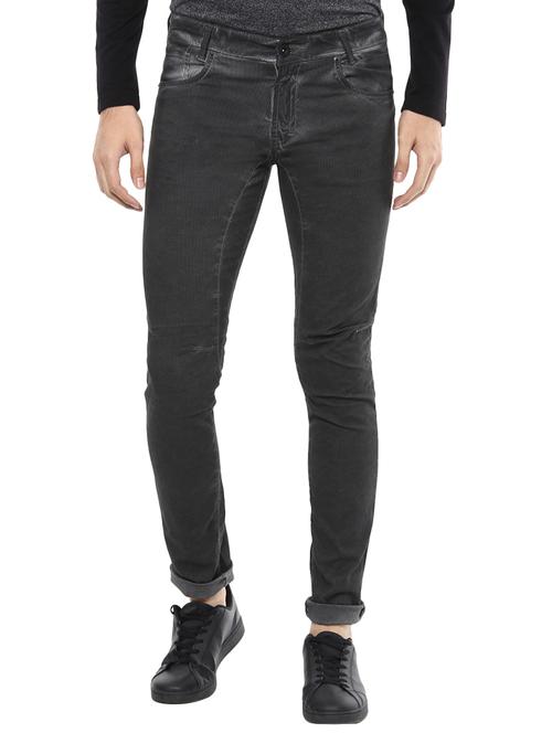 black cotton plain jeans - 14504557 - Very Small Image - 1