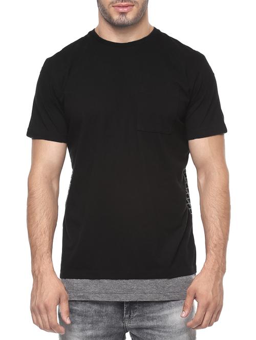 black cotton t-shirt - 14504831 - Very Small Image - 1