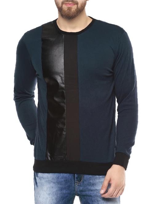 blue cotton sweatshirt - 14504905 - Very Small Image - 1