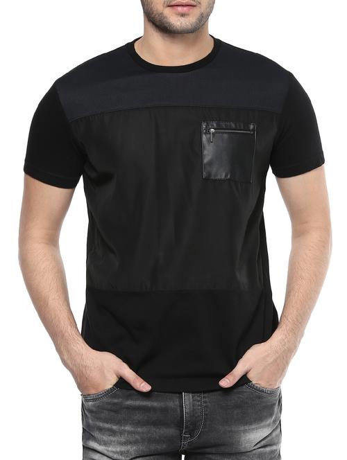 black cotton t-shirt - 14504944 - Very Small Image - 1