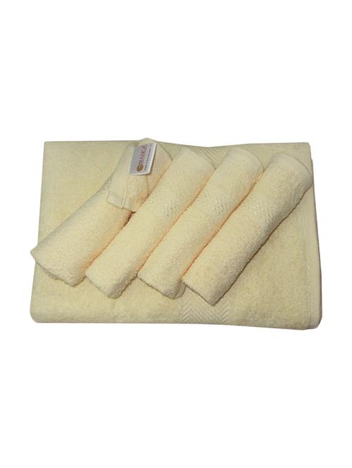 set of 8 egyptian towel set 100% cotton (1 bath towel+ 1 ladies bath+ 2 hand towel+ 4 face towels) - 14505236 - Very Small Image - 1