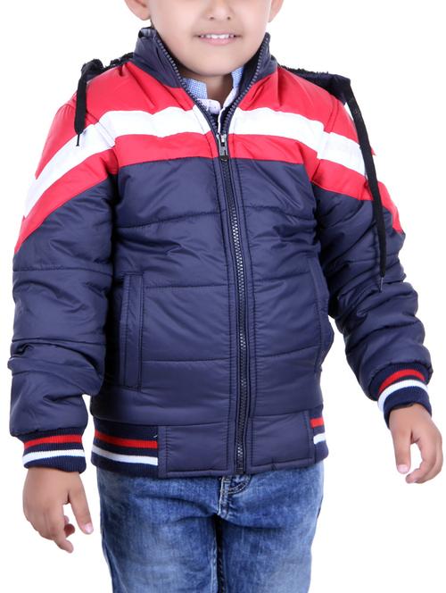 navy blue polyester jacket - 14505771 - Very Small Image - 1