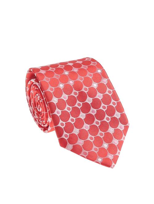 orange micro silk fabric tie with cuff link and pocket square - 14506772 - Very Small Image - 1