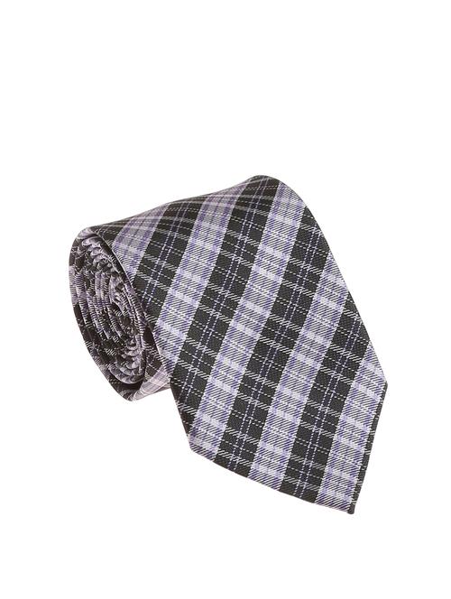grey micro silk fabric tie with cuff link and pocket square - 14506850 - Very Small Image - 1