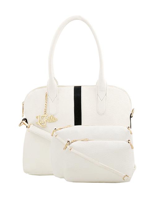 white polyester handbag - 14509995 - Very Small Image - 1