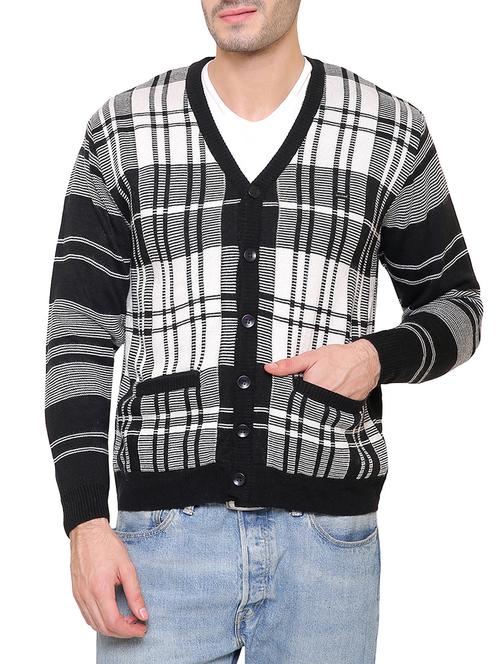 black wool cardigan - 14510020 - Very Small Image - 1