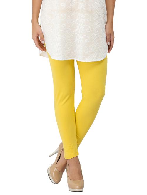 yellow cotton leggings - 14510319 - Very Small Image - 1