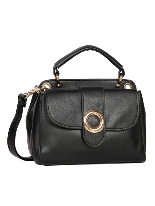 black leatherette regular sling bag - 14511216 - Very Small Image - 1