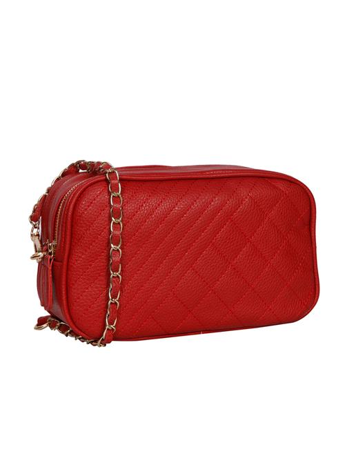 red leatherette regular sling bag - 14511293 - Very Small Image - 1