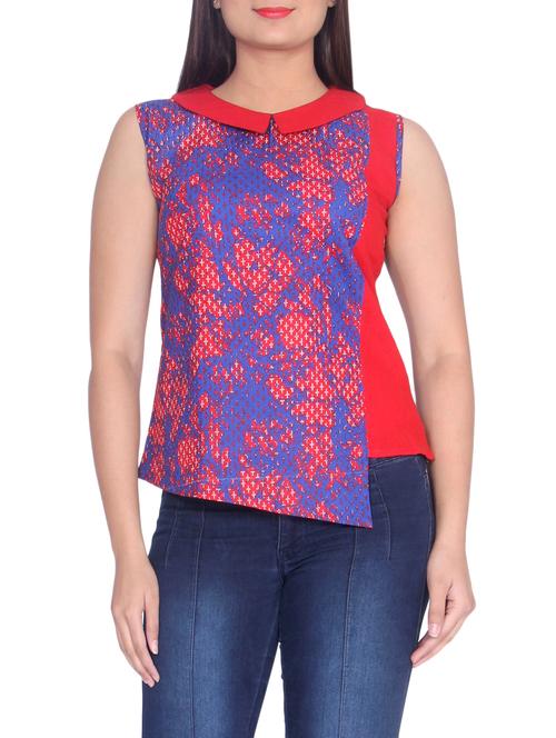 red printed top - 14512980 - Very Small Image - 1
