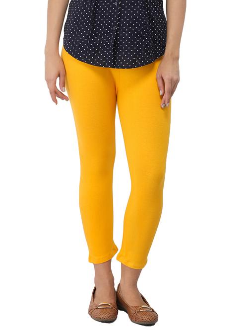 yellow cotton leggings - 14514779 - Very Small Image - 1