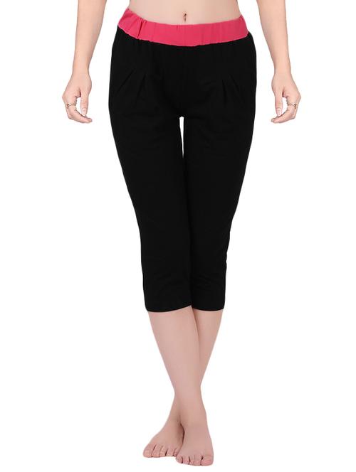 black solid capri - 14515286 - Very Small Image - 1