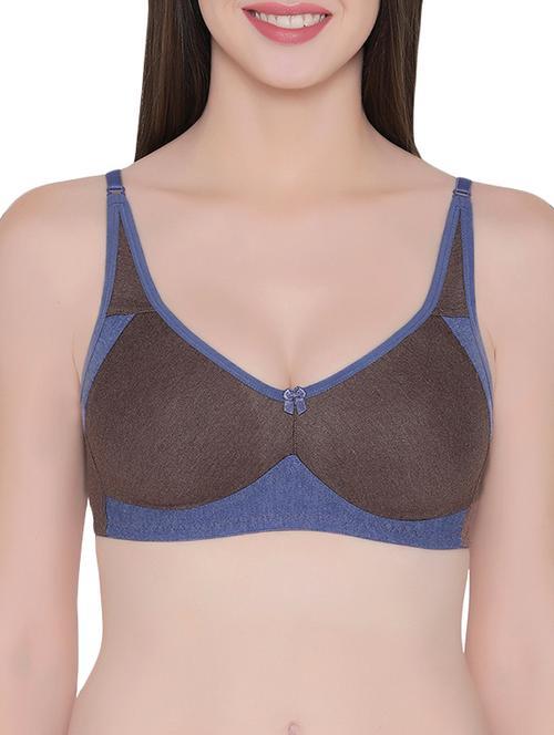 bow patch color block bra - 14515295 - Very Small Image - 1