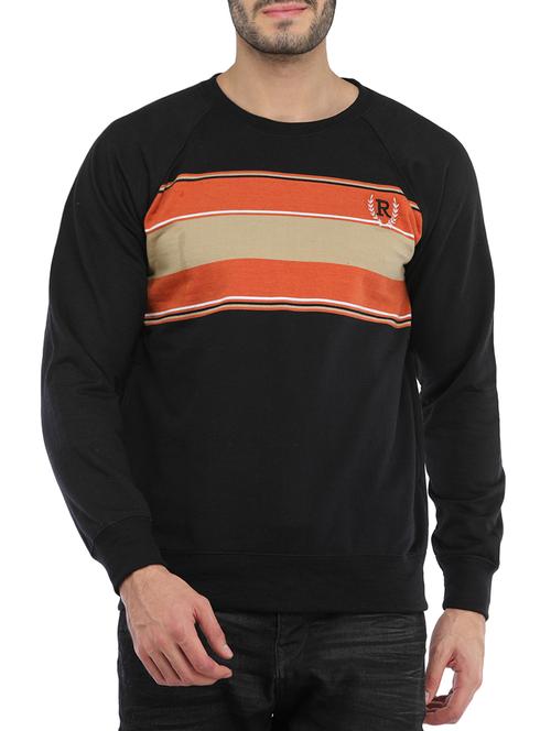 black cotton sweatshirt - 14515605 - Very Small Image - 1