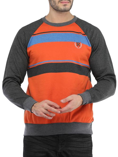 orange cotton sweatshirt - 14515609 - Very Small Image - 1