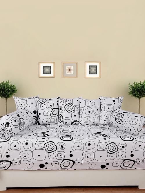 cotton printed 8 pieces diwan set - 14515855 - Very Small Image - 1