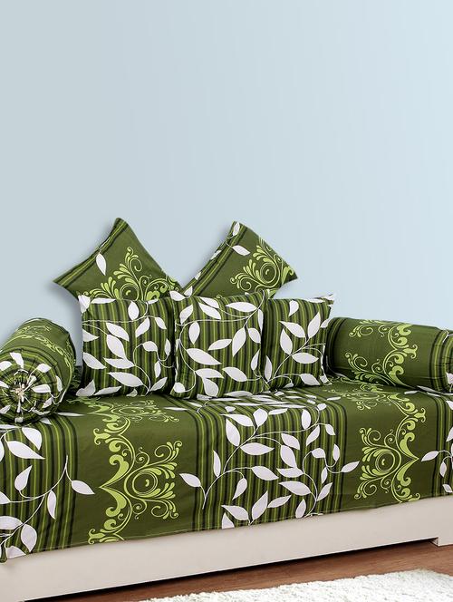 cotton printed 8 pieces diwan set - 14515865 - Very Small Image - 1