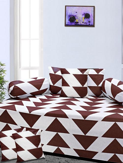 cotton printed 8 pieces diwan set - 14515887 - Very Small Image - 1