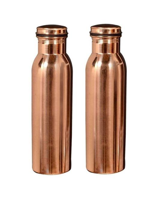 joint-less pure copper set of 2 water bottle 1000 ml - 14516271 - Very Small Image - 1