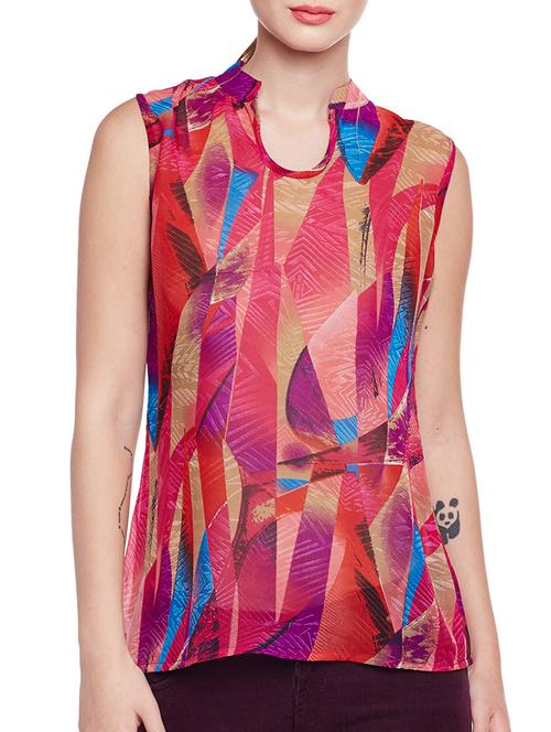 red printed top - 14516353 - Very Small Image - 1