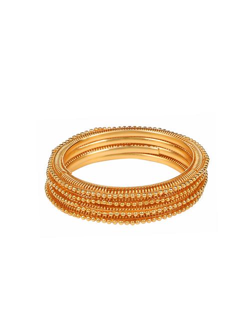 golden gold plated bangles - 14516366 - Very Small Image - 1