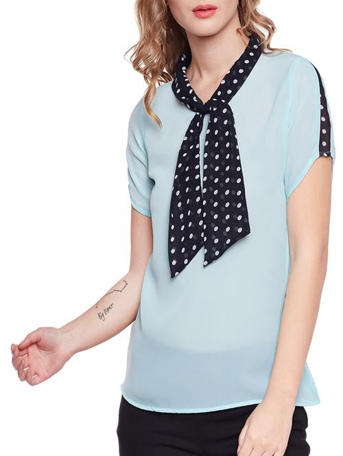 blue solid top - 14516600 - Very Small Image - 1