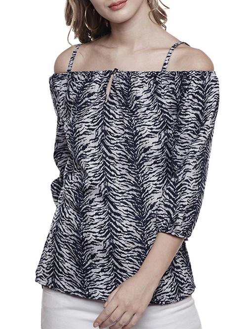 navy blue polyester regular top - 14516609 - Very Small Image - 1