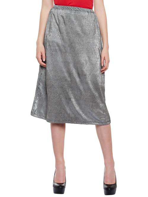 grey a-line skirt - 14518677 - Very Small Image - 1