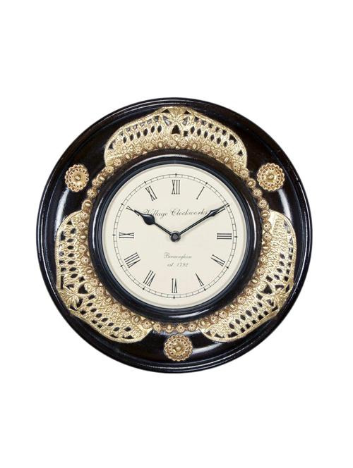 traditional rajasthani analog wall clock - 14521017 - Very Small Image - 1