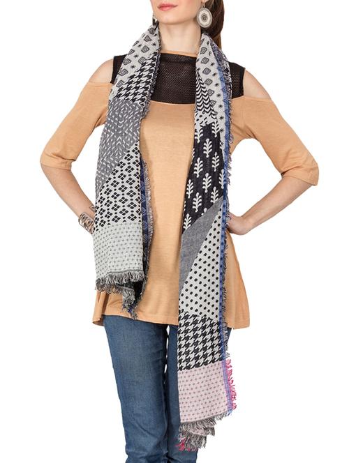 woven cotton stole - 14522706 - Very Small Image - 1