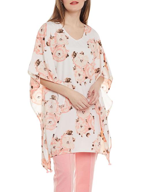 kimono sleeved floral kaftan - 14528905 - Very Small Image - 1