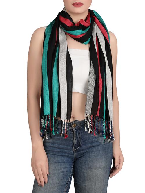 multi colored viscose scarf - 14528940 - Very Small Image - 1