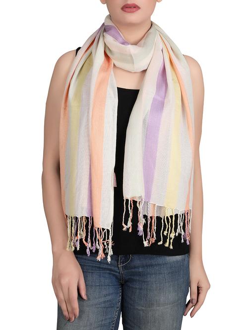 white viscose scarf - 14528945 - Very Small Image - 1