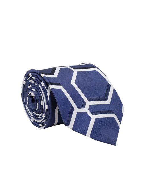 blue micro fibre tie - 14531201 - Very Small Image - 1