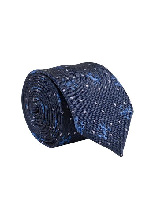 blue micro fibre tie - 14531208 - Very Small Image - 1