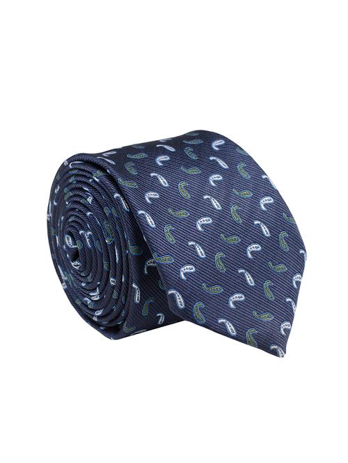 blue micro fibre tie - 14531209 - Very Small Image - 1