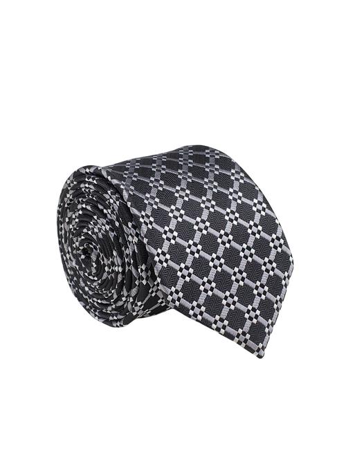 black micro fibre tie - 14531210 - Very Small Image - 1