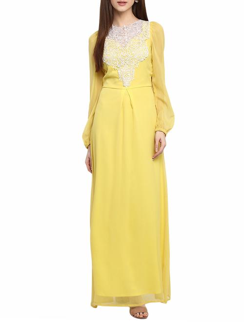 lace detail maxi dress - 14531484 - Very Small Image - 1
