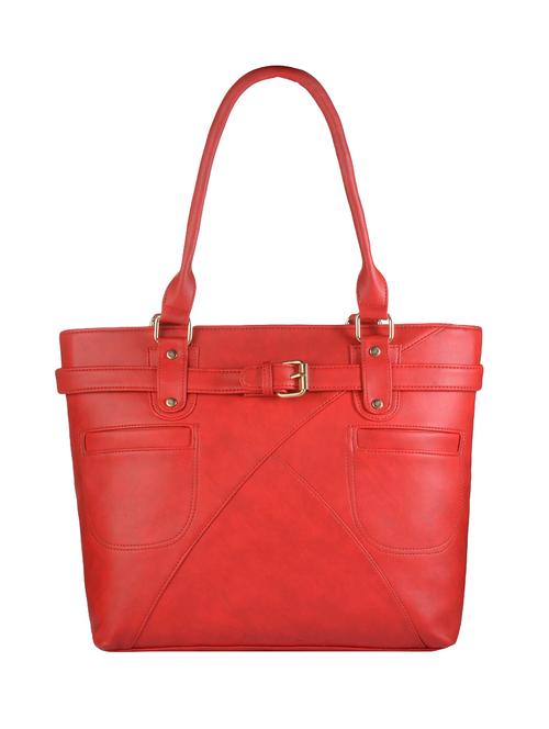 red leatherette regular handbag - 14533611 - Very Small Image - 1