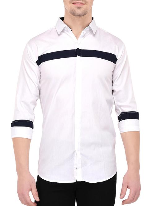 white cotton casual shirt - 14533921 - Very Small Image - 1