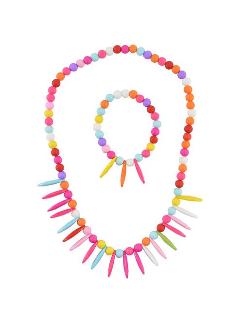 multi colored wood necklace set - 14533937 - Very Small Image - 1