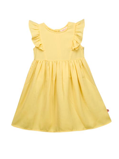 yellow polyester frock - 14533988 - Very Small Image - 1