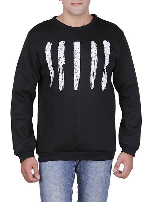 black cotton sweatshirt - 14534862 - Very Small Image - 1
